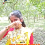 A sweet-voiced Bangladeshi singer named Asha posing for a folk music poster.